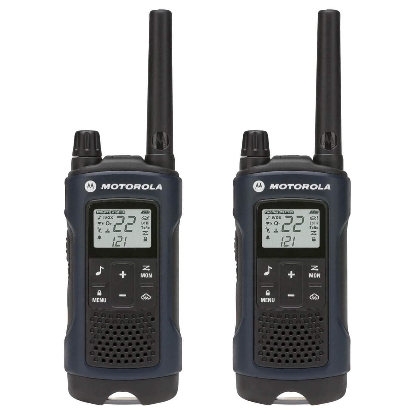 Motorola Solutions Talkabout T460 Rechargeable Two-Way Radio Pair - Dark Blue Tactical - DailySale