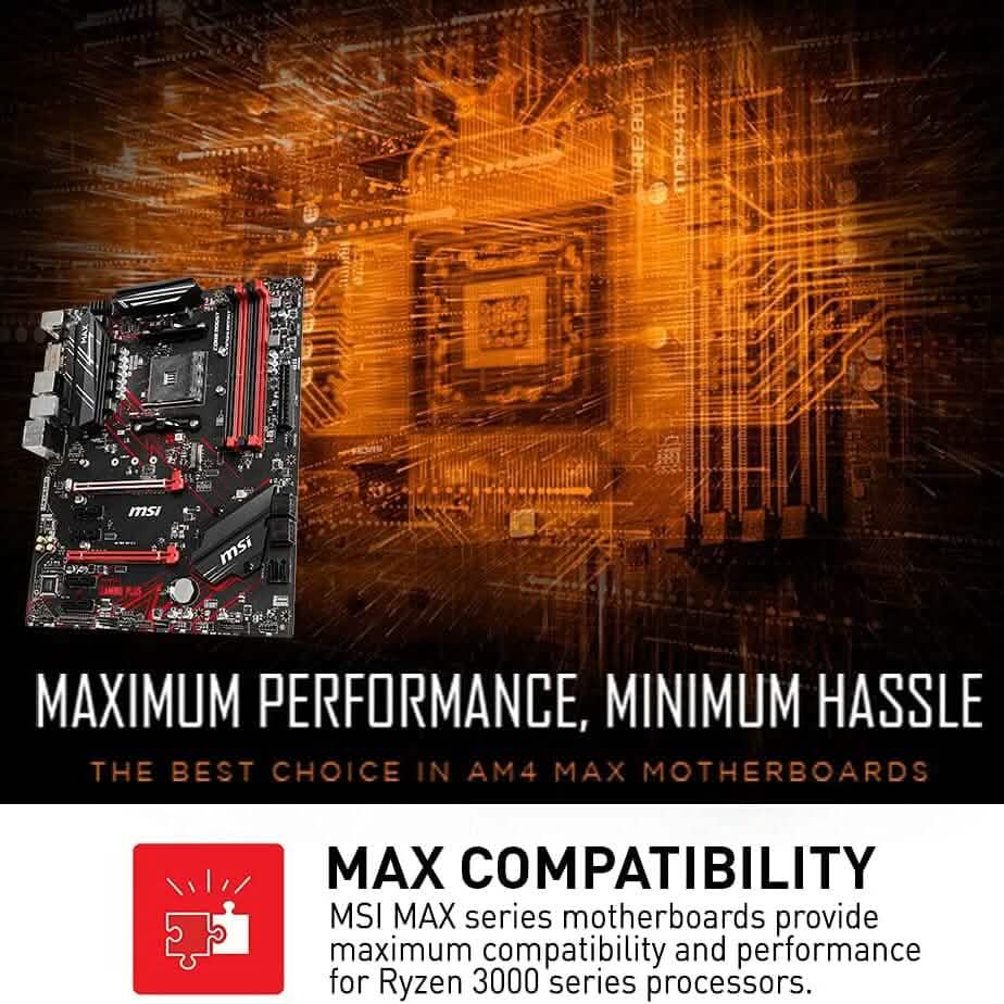MSI B450 Gaming Plus MAX scheda Madre Presa AM4 ATX AMD B450 (Refurbished) Computer Accessories - DailySale