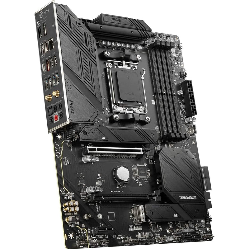 MSI MAG B650 Tomahawk WiFi Computer Gaming Motherboard (AM5, ATX, DDR5, PCIe 4.0, M.2, SATA 6Gb/s, USB 3.2 Gen 2, HDMI/DP, Wi-Fi 6E, AMD Ryzen 7000 Series Processors) (Refurbished) Computer Accessories - DailySale