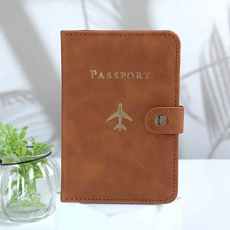 Multi-Functional Passport Protector Bags & Travel Brown - DailySale