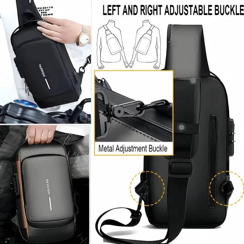 Multi-functional Trendy Sling Bag with Password Lock Bags & Travel - DailySale