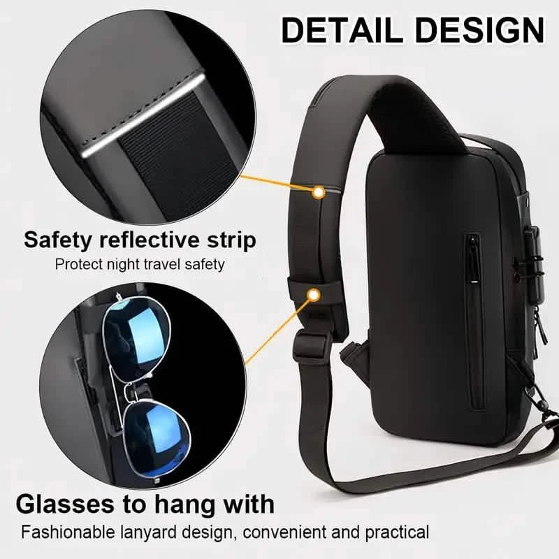 Multi-functional Trendy Sling Bag with Password Lock Bags & Travel - DailySale