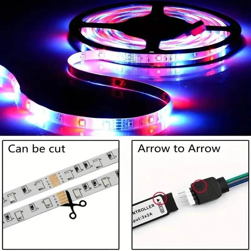 Multicolor LED Light Strip for TV with Remote Control String & Fairy Lights - DailySale