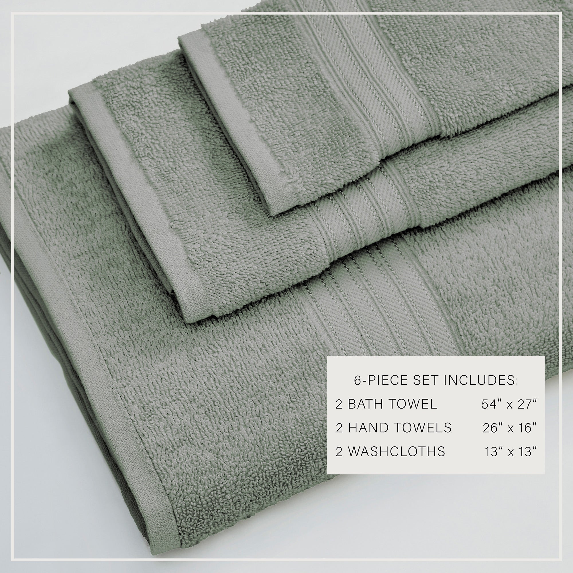 Cotton Terry Bath Towel Set - Cooper Collection