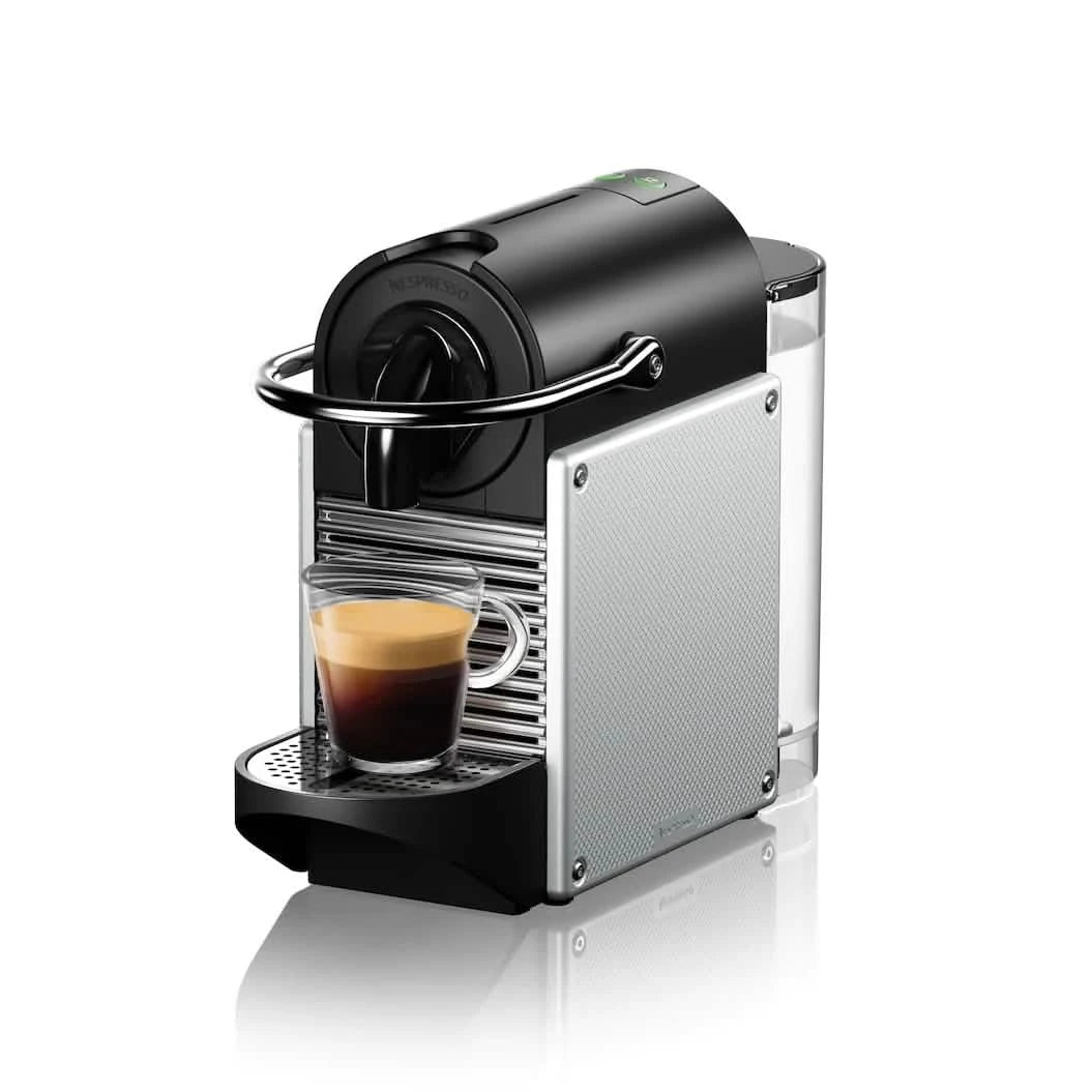 Nespresso Pixie Aluminium Coffee Machine Kitchen Appliances - DailySale