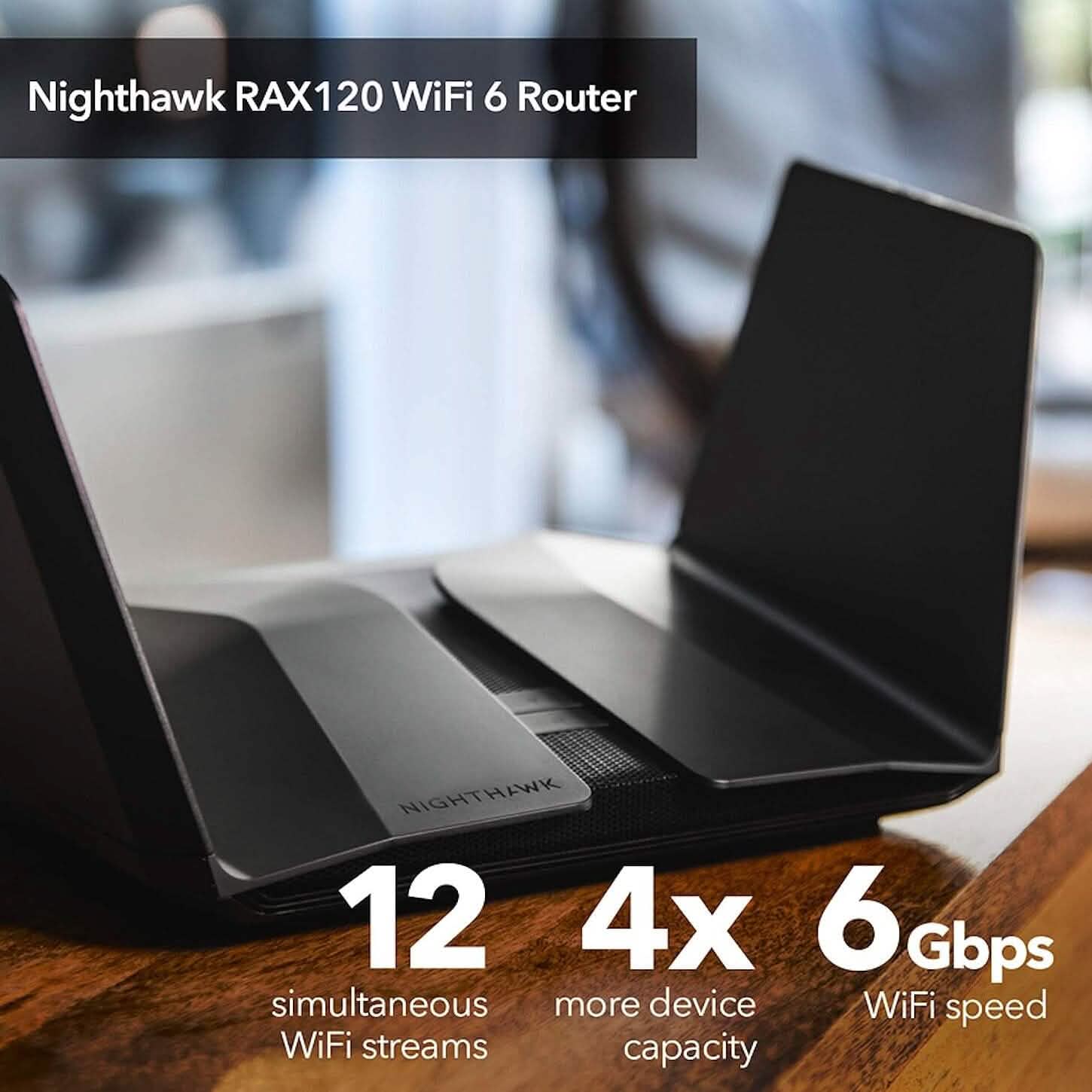 Netgear Nighthawk WiFi 6 (RAX120) AX6000 12-Stream Dual-Band Gigabit Router (Refurbished) Computer Accessories - DailySale