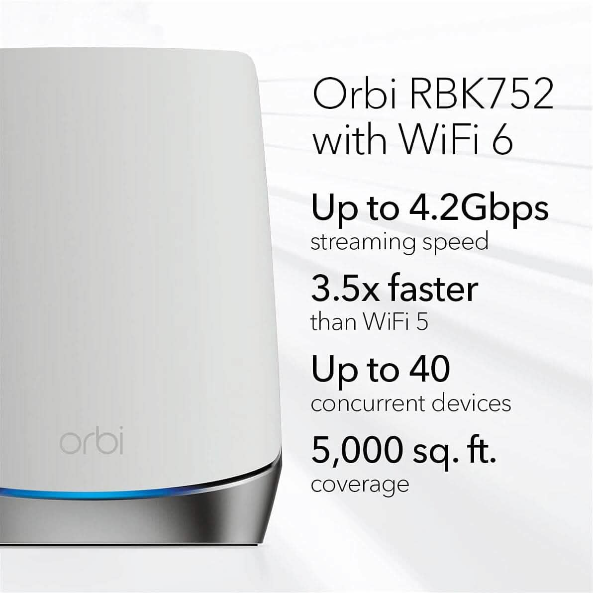 NETGEAR Orbi Whole Home Tri-band Mesh WiFi 6 System (RBK752) (Refurbished) Computer Accessories - DailySale