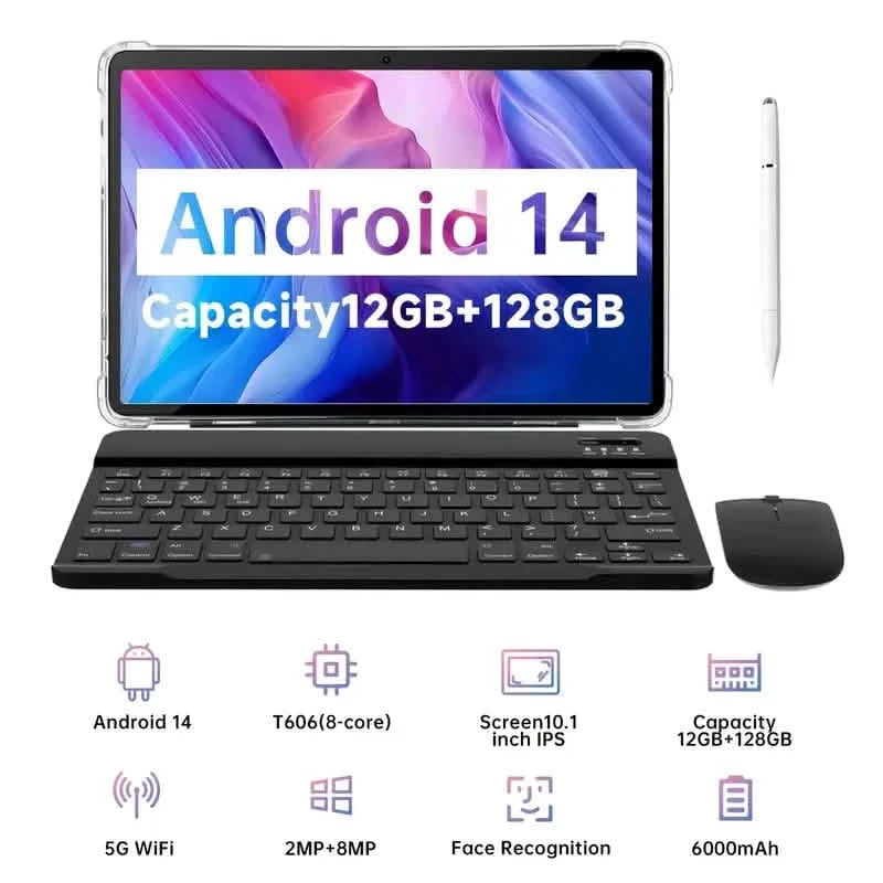 New Android 14 Tablet Powerful Octa-core T606 Processor 12GB RAM 128GB ROM Tablets - DailySale