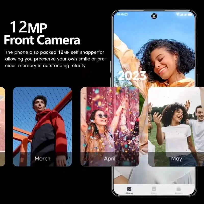 New Android 5G Smartphone, C24, 6.8-inch Large Screen, Dual SIM Standby, 8+256GB, Expandable 128GB, 12MP+50MP HD Camera Cell Phones - DailySale