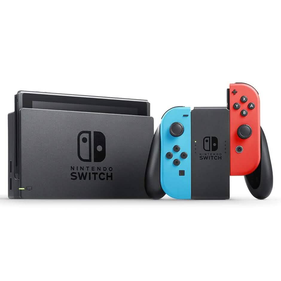 Nintendo Switch – OLED Model w/ Neon Red & Neon Blue Joy-Con (Refurbished) Video Games & Consoles - DailySale