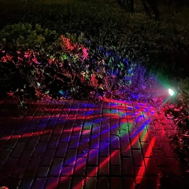 Outdoor Solar Rotating Color Projection Lamp Outdoor Lighting - DailySale