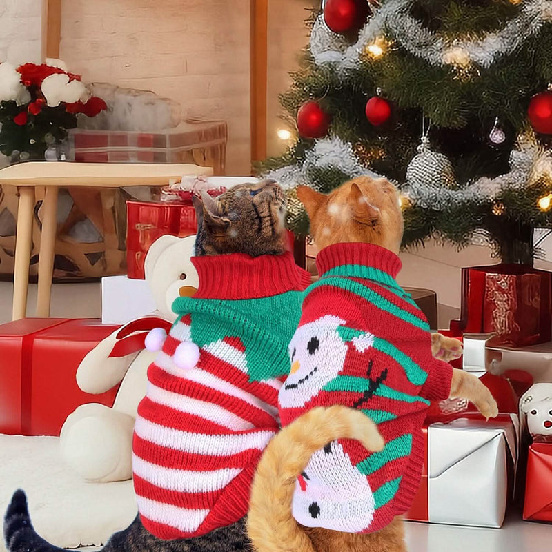 Pet Christmas Turtleneck Sweater Pet Supplies - DailySale