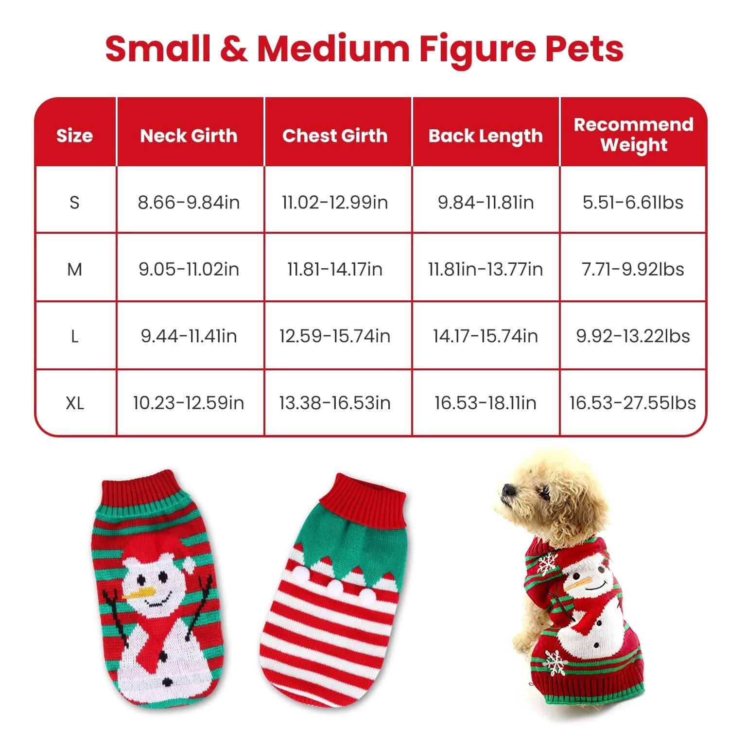 Pet Christmas Turtleneck Sweater Pet Supplies - DailySale