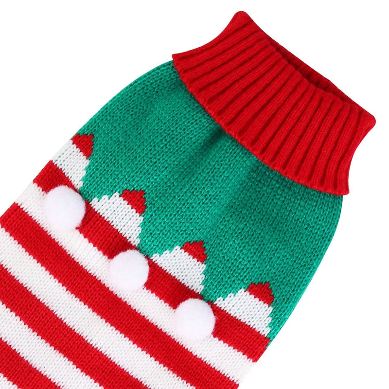 Pet Christmas Turtleneck Sweater Pet Supplies - DailySale