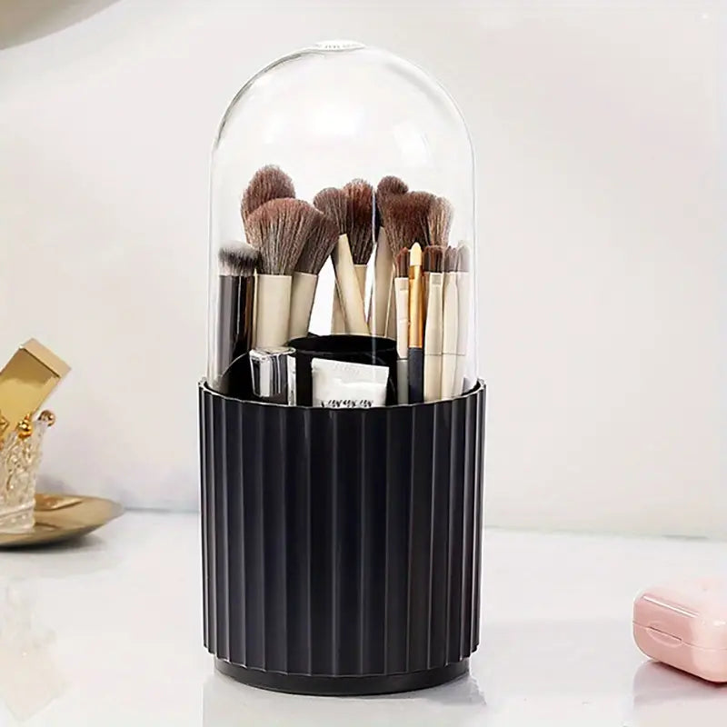 Plastic Makeup Brush Storage Box Beauty & Personal Care Black - DailySale