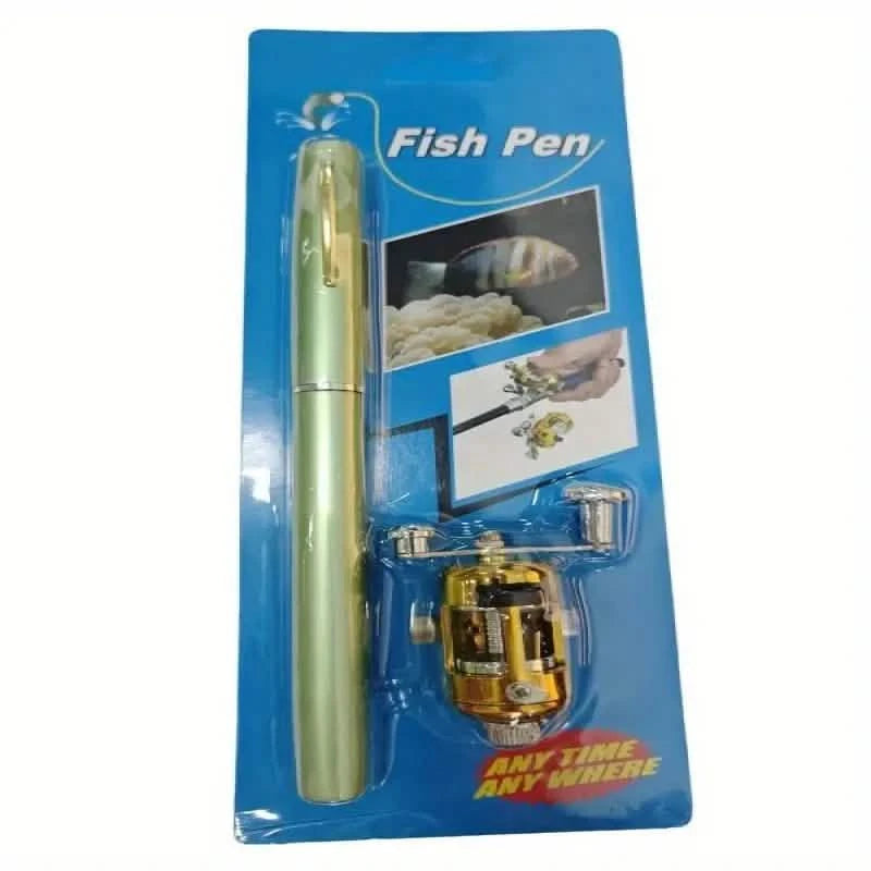 Pocket Size Fishing Rod, Small Mini Pen Shape Fishing Rod and Spinning Reel Combos Kit Sports & Outdoors - DailySale