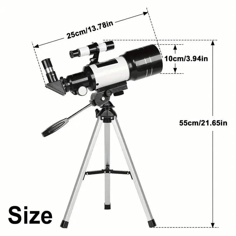 Portable Astronomical 150X Telescope 70mm Aperture Telescope Monocular With Tripod Sports & Outdoors - DailySale