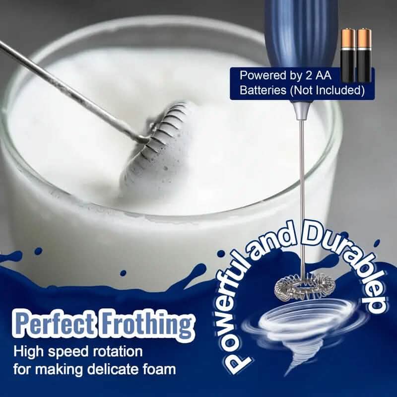 Portable Battery Operated Powerful Handheld Milk Frother Kitchen Tools & Gadgets - DailySale