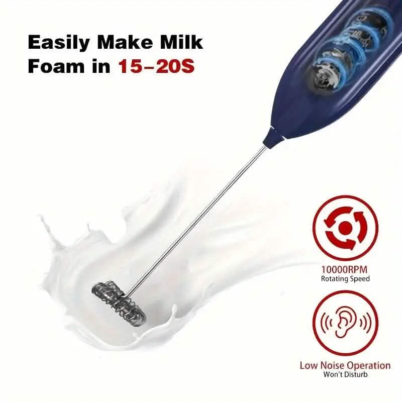 Portable Battery Operated Powerful Handheld Milk Frother Kitchen Tools & Gadgets - DailySale