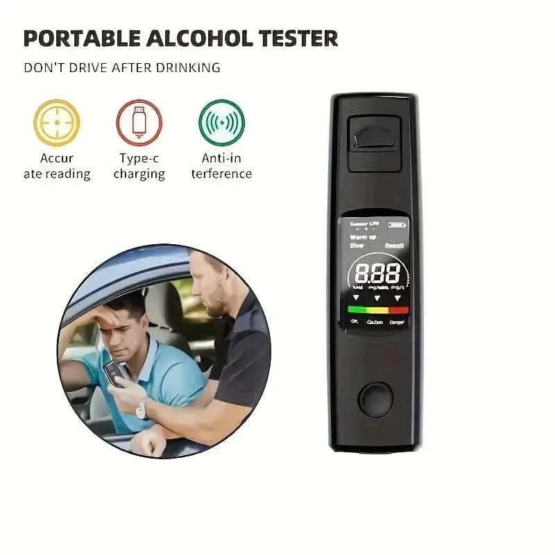 Portable Breathalyzer Alcohol Tester Sports & Outdoors - DailySale