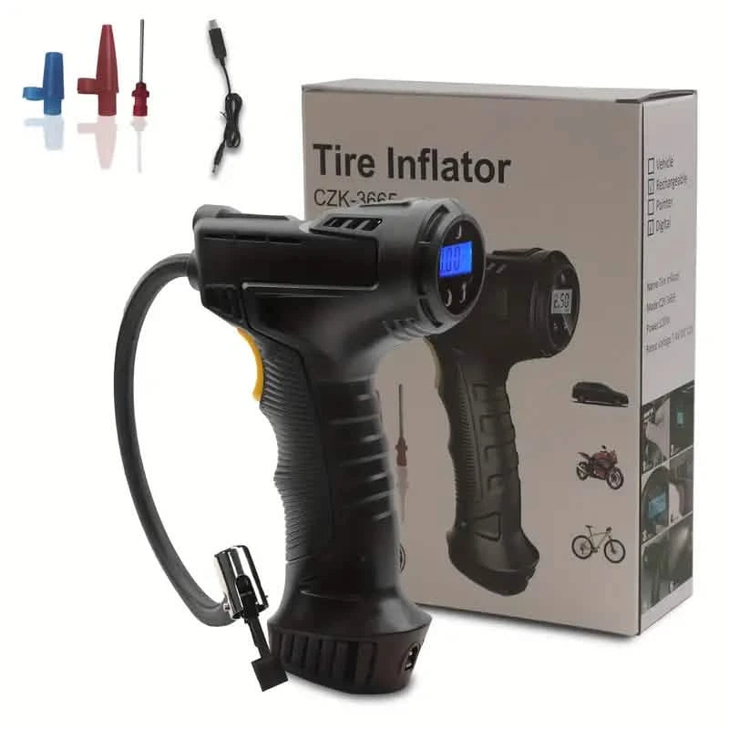 Portable Digital Tire Inflator with LED Light Automotive - DailySale