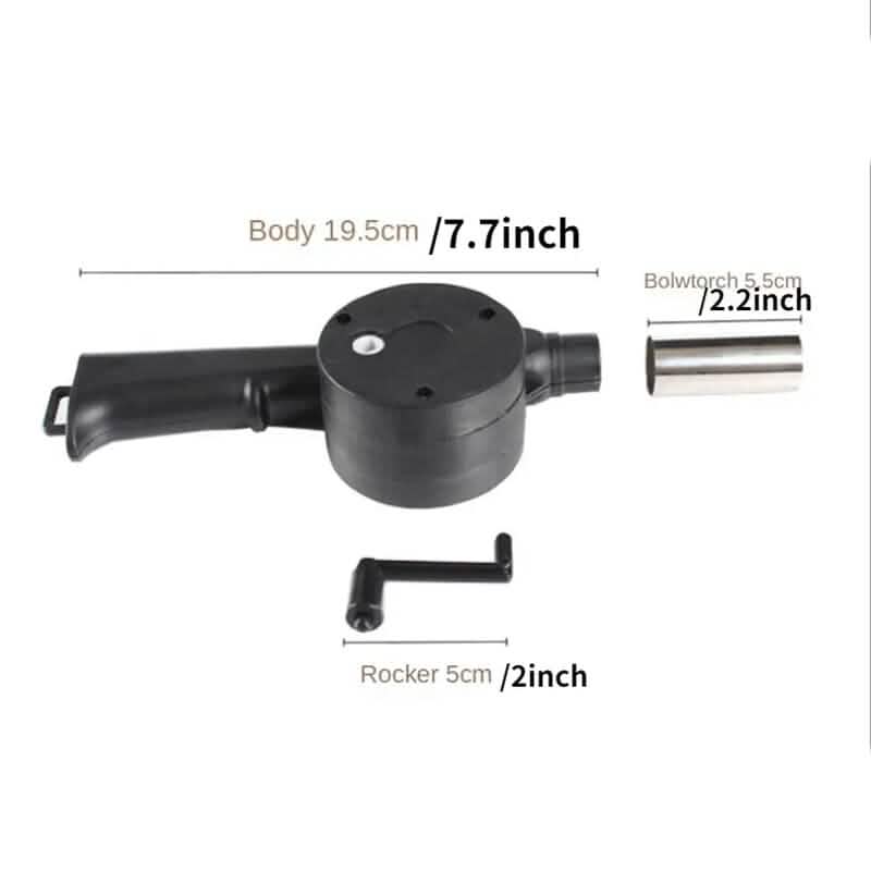 Portable Hand-Operated Blower for BBQ, Camping, and Fire Making Sports & Outdoors - DailySale