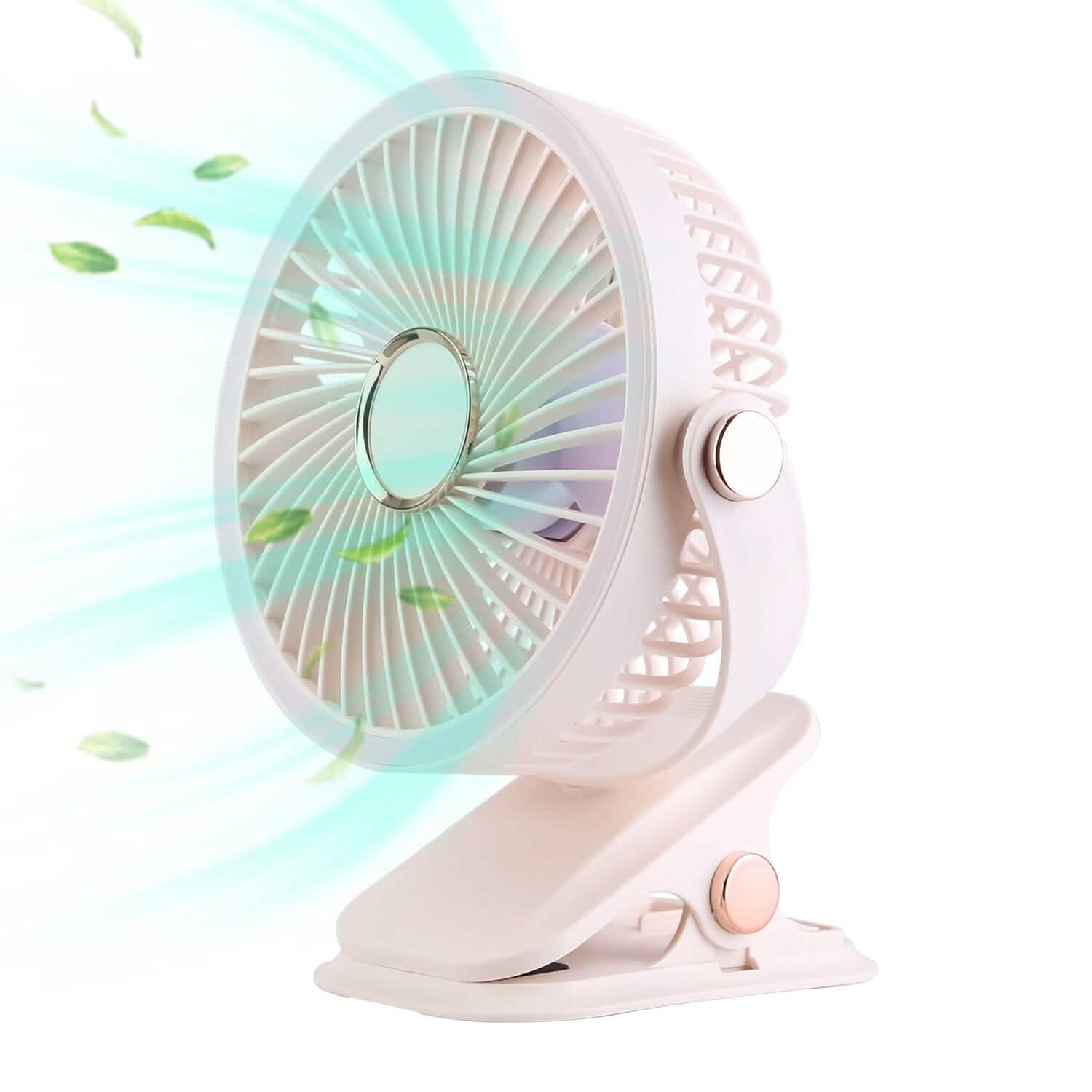 Portable Quiet Rechargeable Clip-On Fan Household Appliances - DailySale