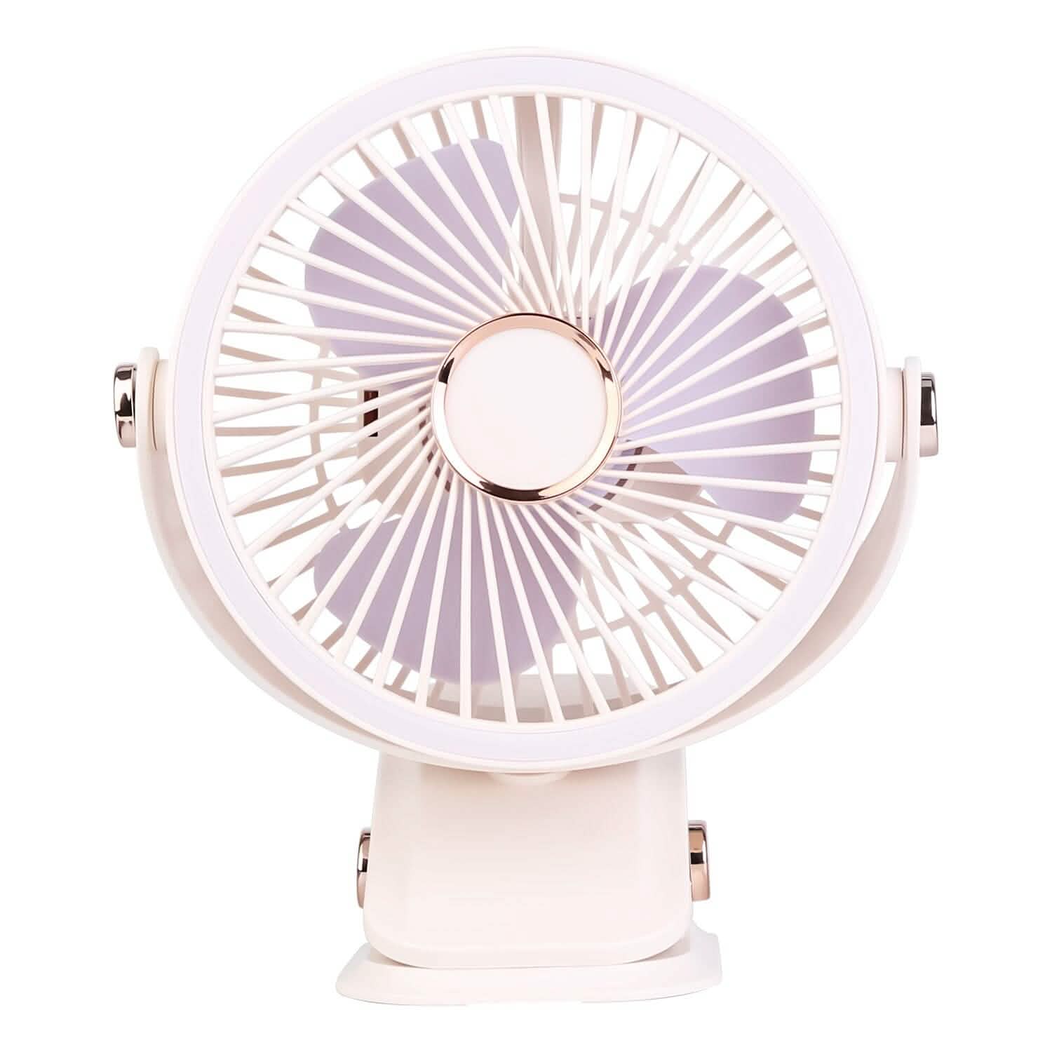 Portable Quiet Rechargeable Clip-On Fan Household Appliances White - DailySale