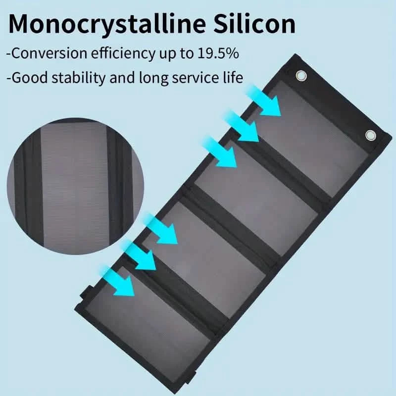 Portable USB Foldable Solar Panels Sports & Outdoors - DailySale