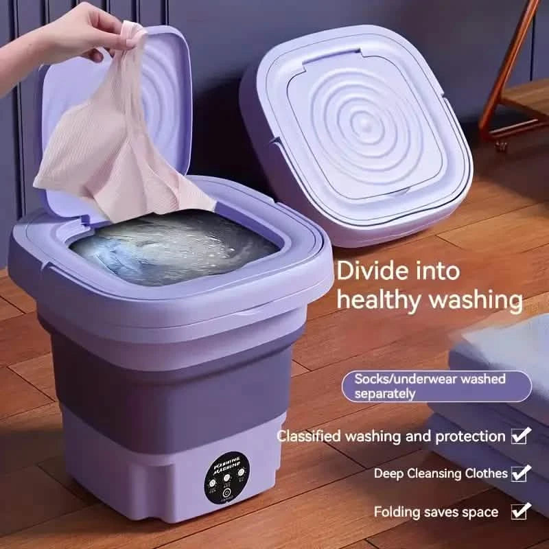 Portable Washing Machine with Disinfection Function Household Appliances - DailySale