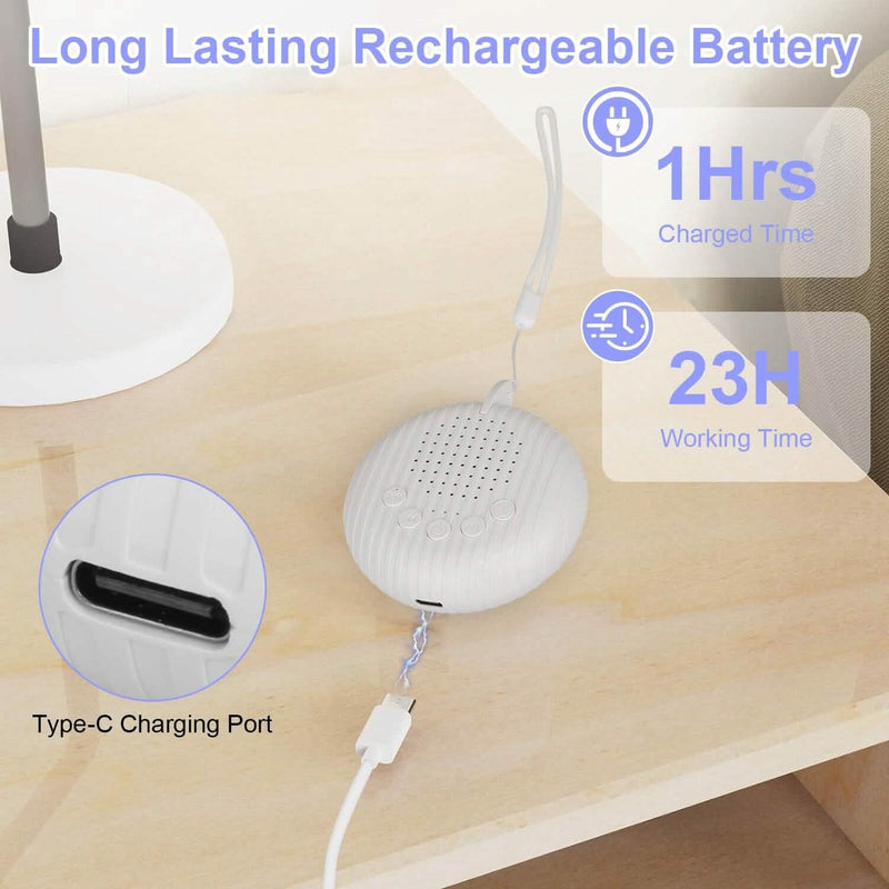 Portable White Noise Sound Machine for Sleep Aid Wellness - DailySale