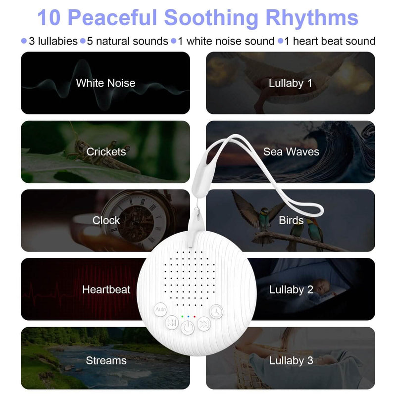 Portable White Noise Sound Machine for Sleep Aid Wellness - DailySale