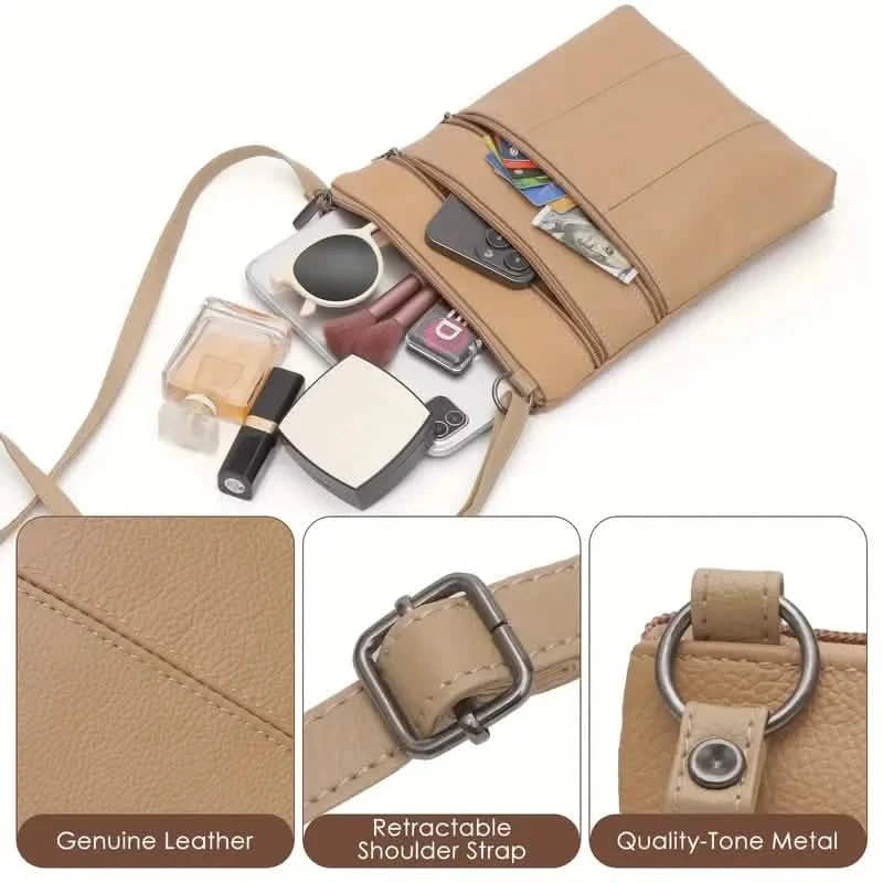 Premium Leather Organizer Purse Women's Handbag Travel Bag Handbags & Wallets - DailySale