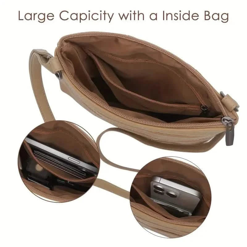 Premium Leather Organizer Purse Women's Handbag Travel Bag Handbags & Wallets - DailySale