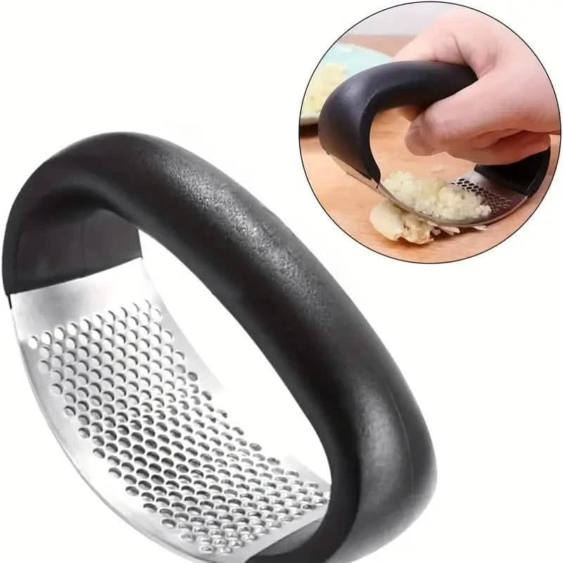 Premium Stainless Steel Garlic Rocker Press - Compact, Durable, and Rust-Resistant Kitchen Gadget Kitchen Tools & Gadgets - DailySale