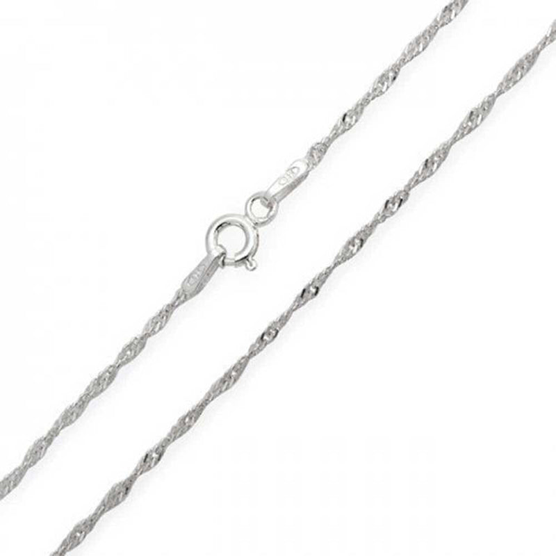 Italian Sterling Silver Necklace — 4 Chain Styles