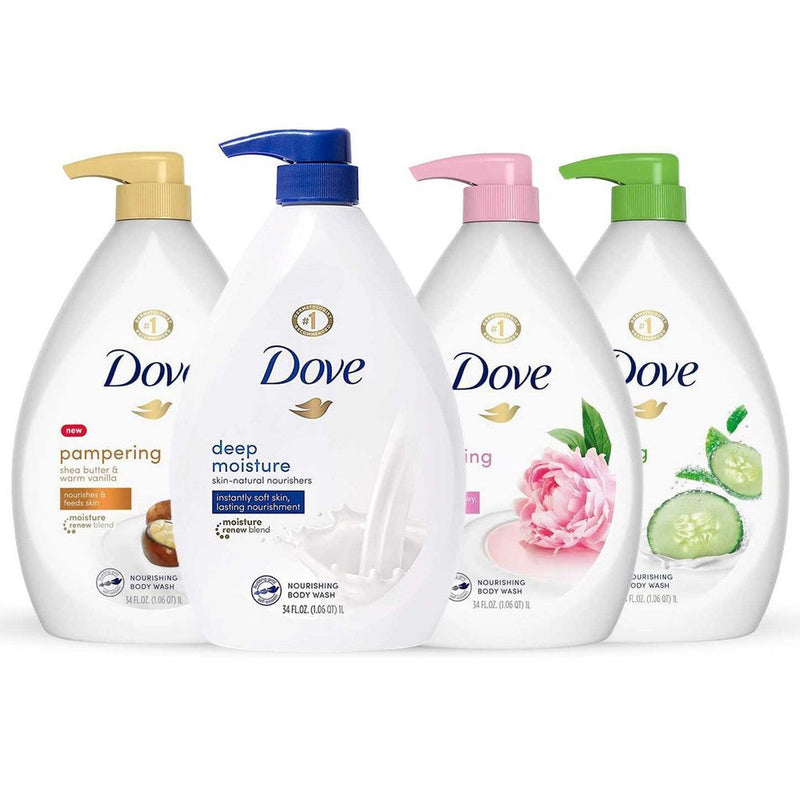 Dove Shower Gel Body Wash with Pump (4-Pack)
