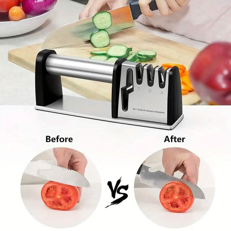 Professional 4-Stage Knife Sharpener Tool Kitchen Tools & Gadgets - DailySale