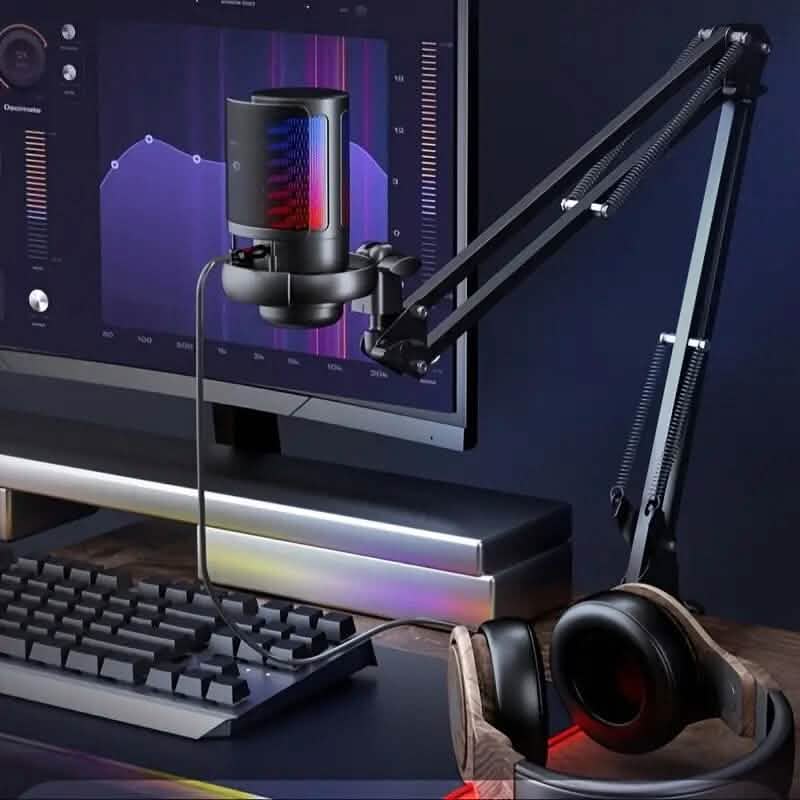 Professional Recording Microphone with Adjustable Cantilever Stand Audio Accessories - DailySale