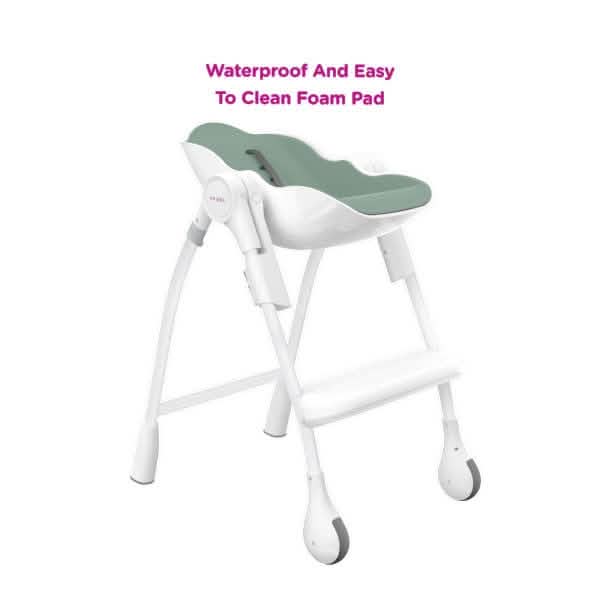 Oribel Cocoon High Chair. 3 Recline Option + Height Adjustable, Removable Tray (Refurbished)