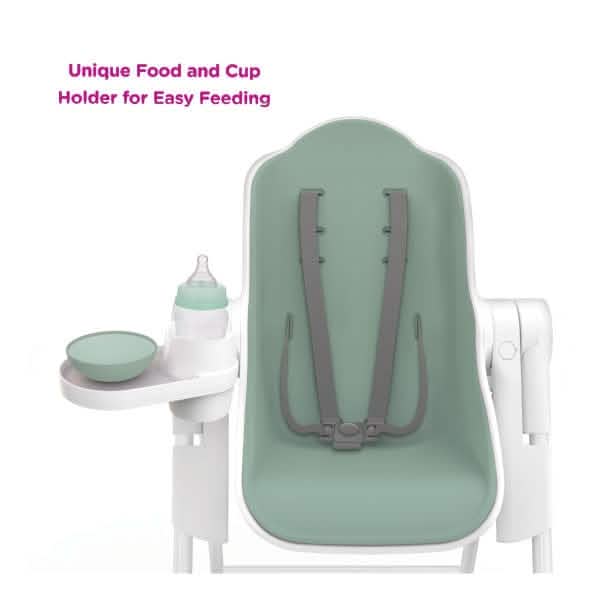 Oribel Cocoon High Chair. 3 Recline Option + Height Adjustable, Removable Tray (Refurbished)