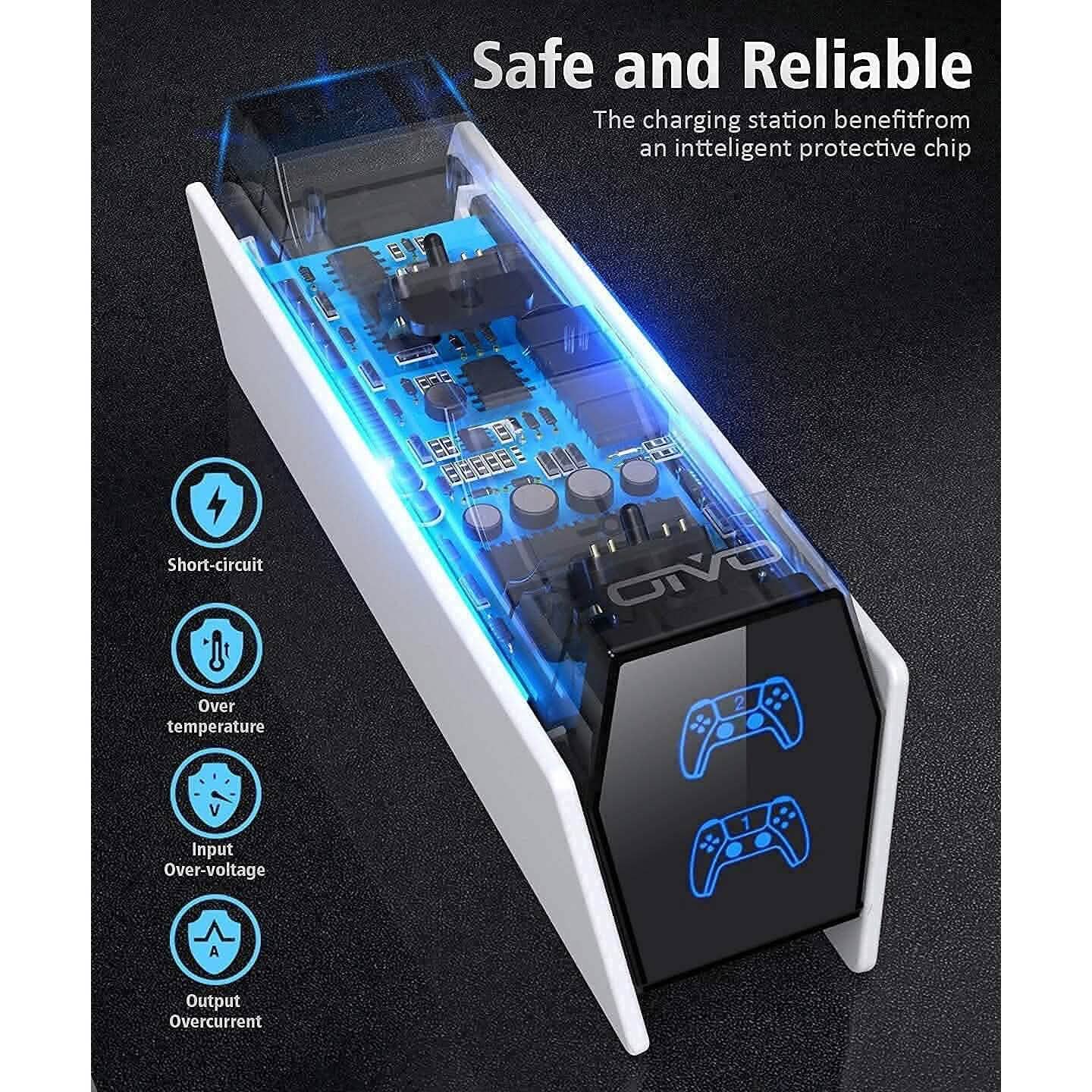 PS5 Controller Charger Station with Fast Charging AC Adapter 5V/3A Video Games & Consoles - DailySale