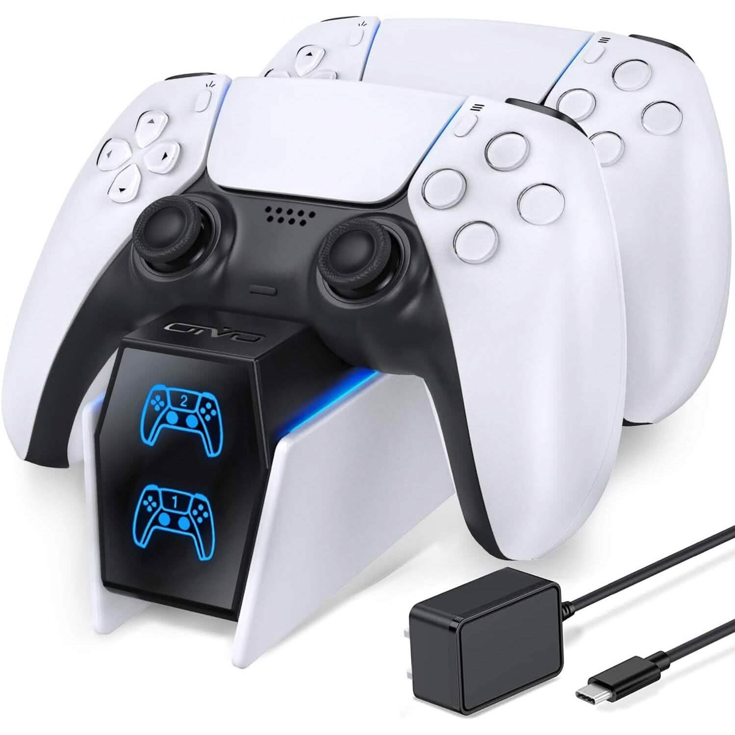 PS5 Controller Charger Station with Fast Charging AC Adapter 5V/3A Video Games & Consoles - DailySale