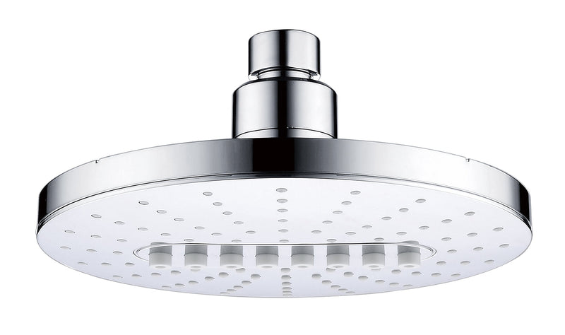 Bright Showers 6.3" 2-Spray Rainfall Shower Head with Adjustable Angles