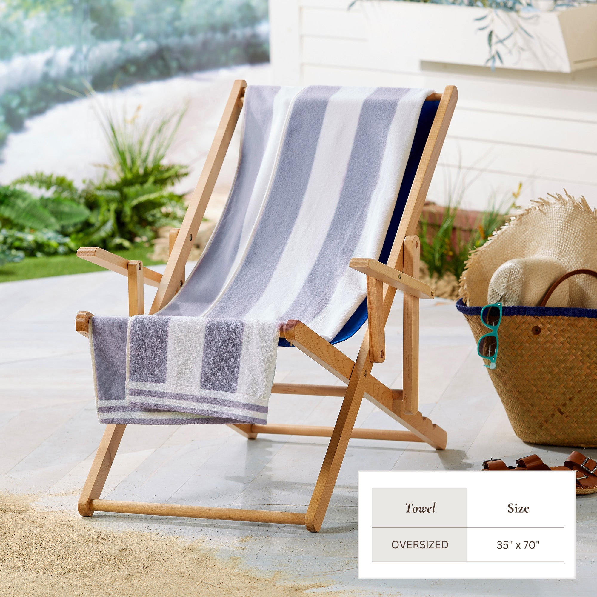 Striped Cabana Beach Towel - Edgartown Collection