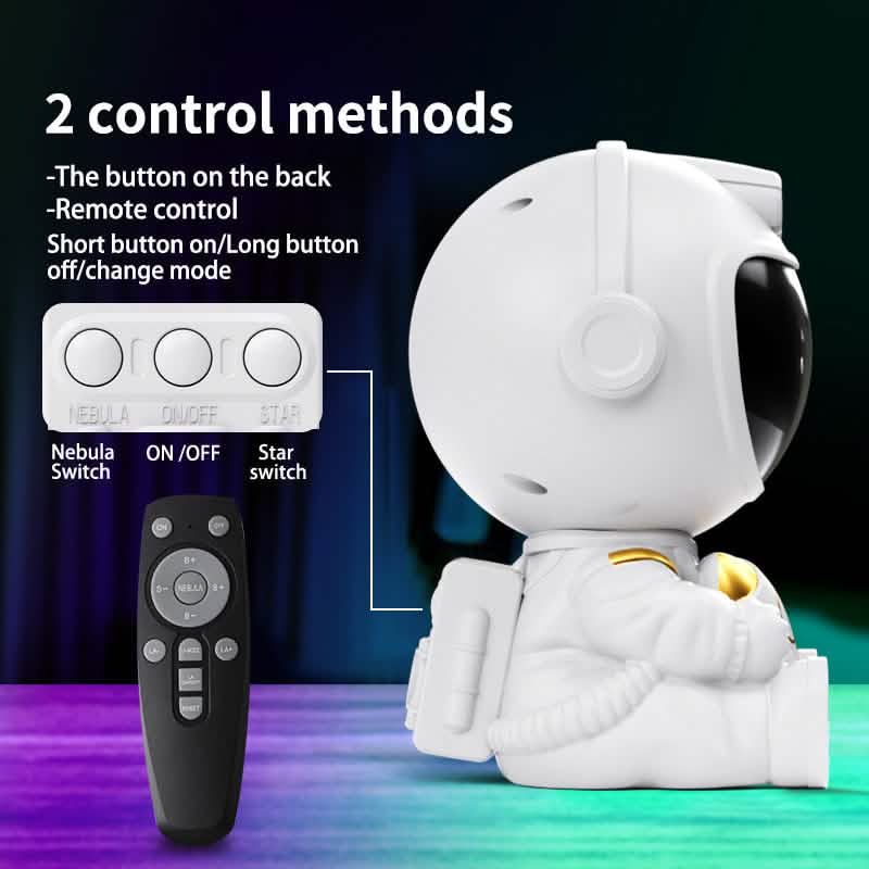 Two control methods, button on the back and remote control