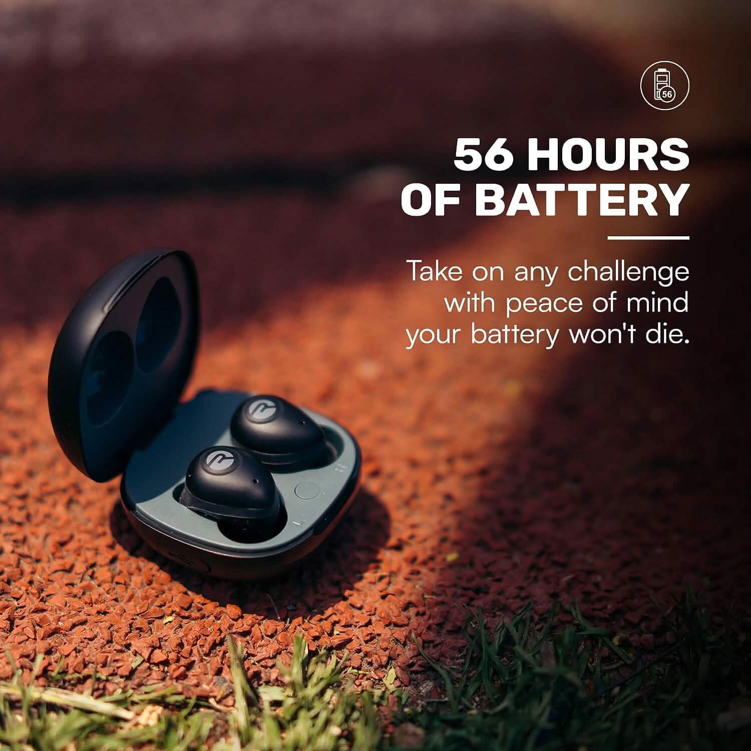 Raycon Fitness Bluetooth True Wireless Earbuds with Built in Mic (Refurbished) Headphones - DailySale