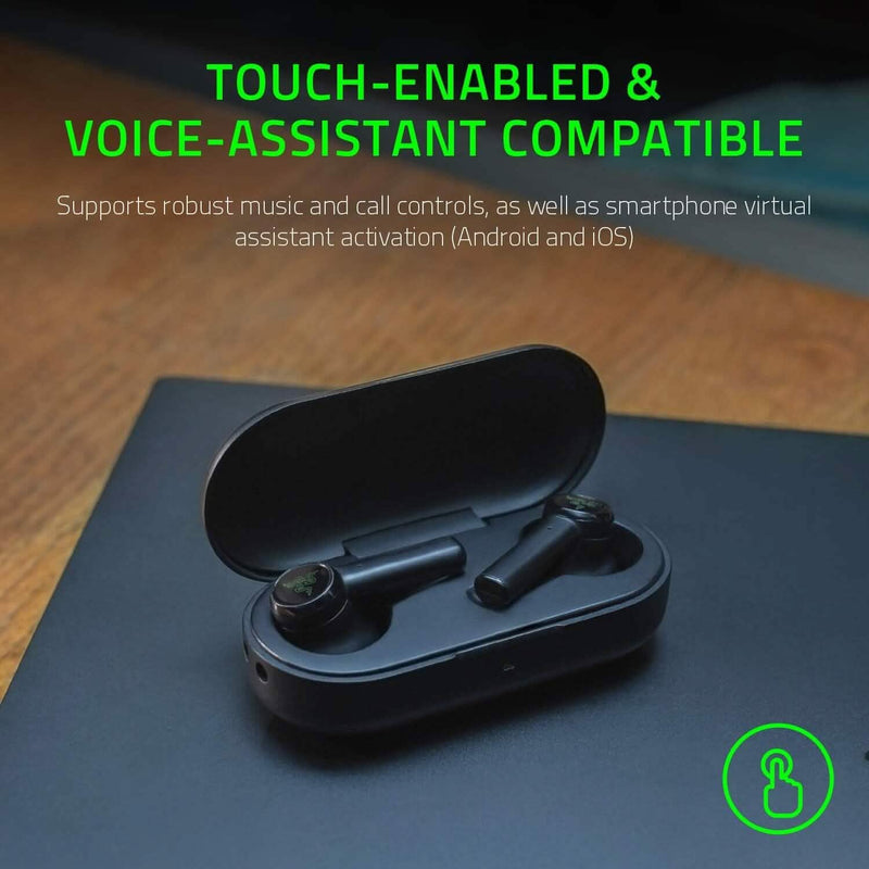 Razer Hammerhead 13MM Drivers True Wireless Bluetooth Gaming Earbuds (Refurbished) Headphones - DailySale