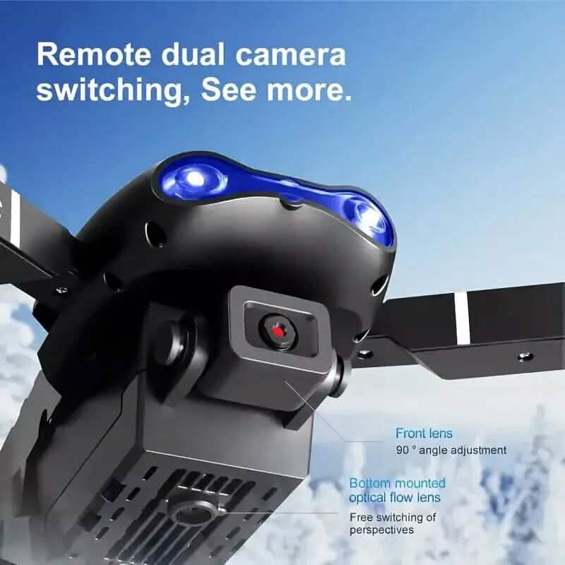 RC Pro Drone With 4K HD Dual Camera WiFi FPV Foldable Quadcopter Cameras & Drones - DailySale