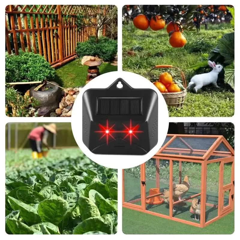 Red LED Light Waterproof Predator Repellent for Gardens Pest Control - DailySale